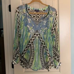 Hale Bob silk blouse